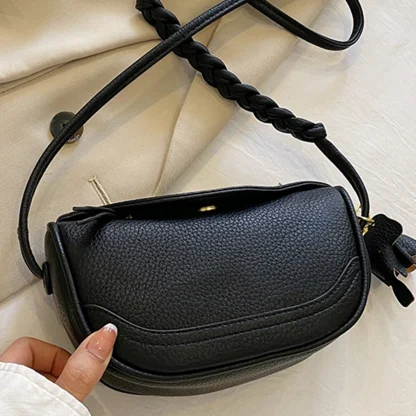 Sleek Braided Strap Mini Sling Bag - Image 2