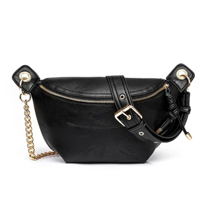 Retro Chain Style Chest Sling Bag