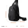 Multi-Functional Zipper Crossbody Chest Bag - Image 5