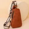 Vintage-Like Triangular Sling Bag - Image 2