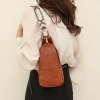 Vintage-Like Triangular Sling Bag - Image 3