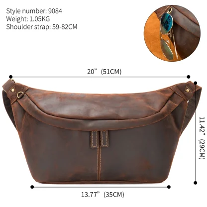 Large Capacity Sling Side Pouch Bag - Image 5