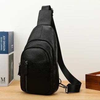 Travel Leather-Like Daypacks Chest Crossbody Bag